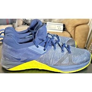 Nike Mens Metcon Flyknit 3 AQ8022-407 Blue Running Shoes Sneakers Size 9